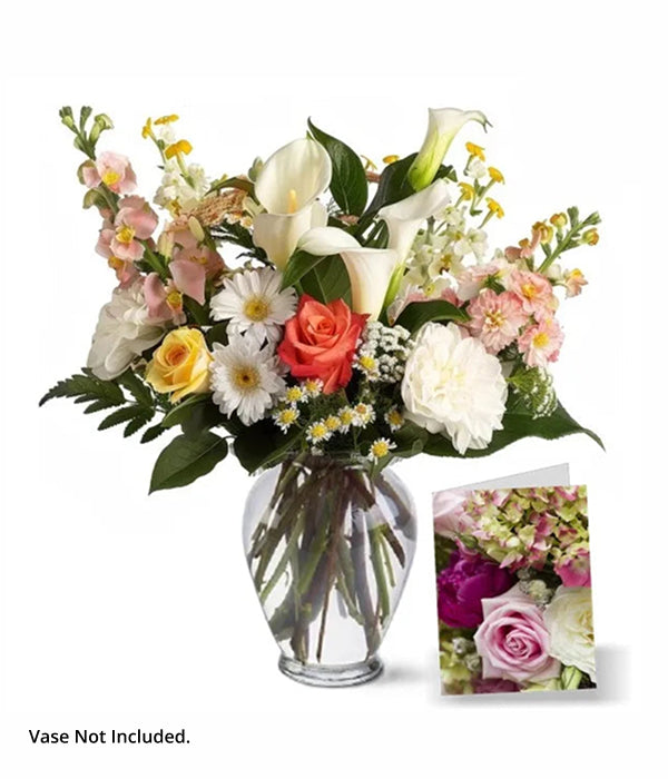 Anniversary Florist's Choice bouquet with card
