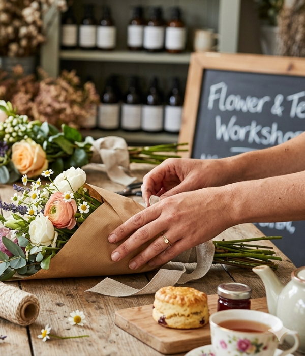 Sunday Garden Bouquet & Tea: A Bouquet Wrapping Workshop | June 7th, 2026