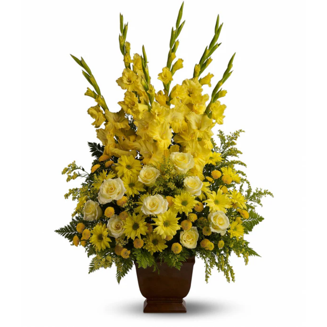 Yellow flower arrangement