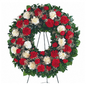 Red and White Wreath 